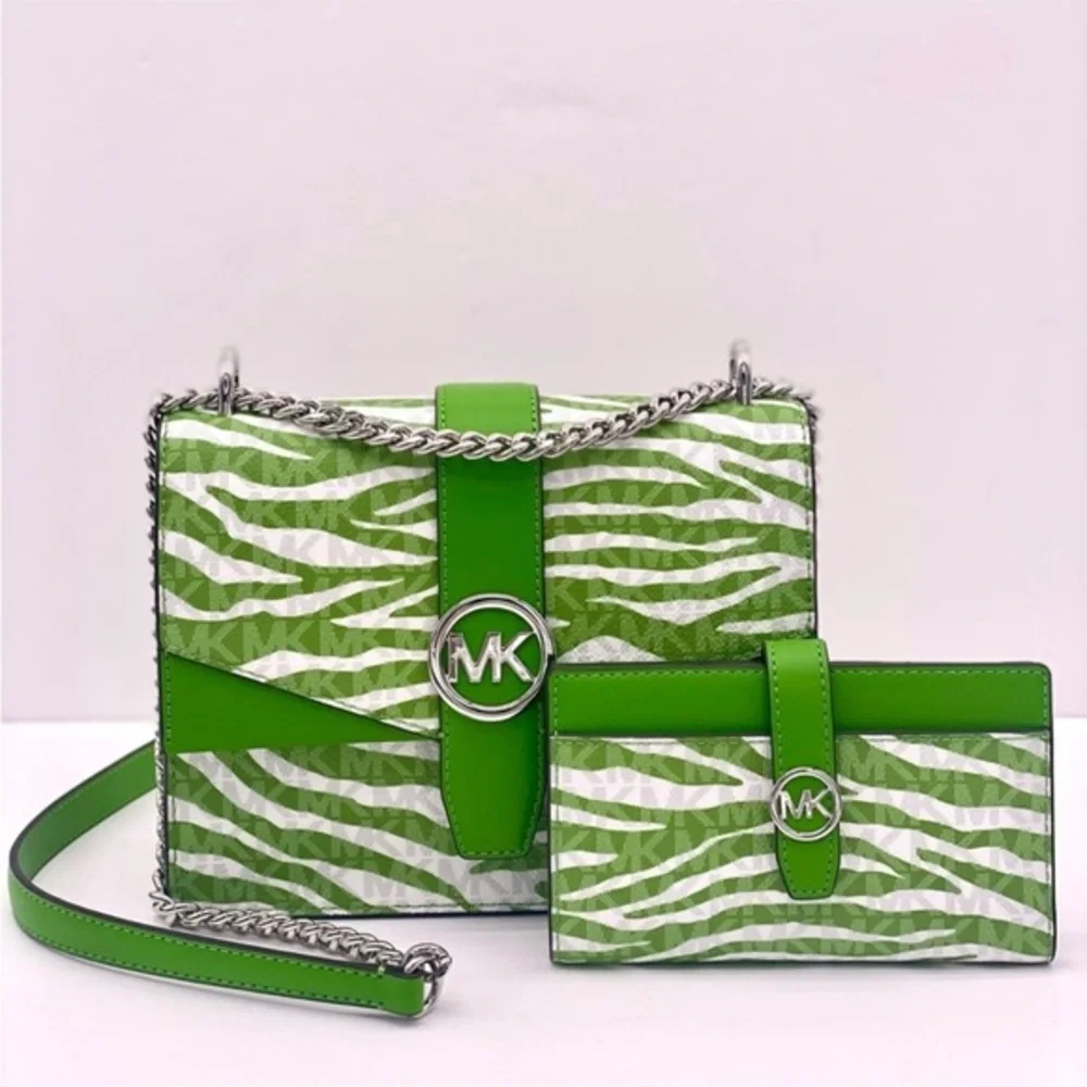 Michael Kors Greenwich Small Convertible Crossbody Shoulder Bag and Wallet Set